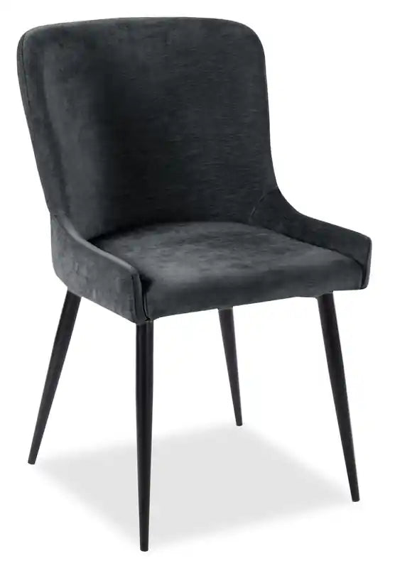 Lexi Dining Chair with Velvet-Look Fabric