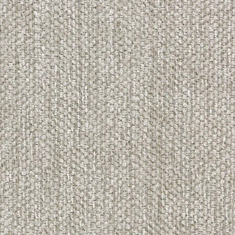 Made in Canada Nofia 44 Chenille Fabric Storage Ottoman with Wood Legs - Linen Beige